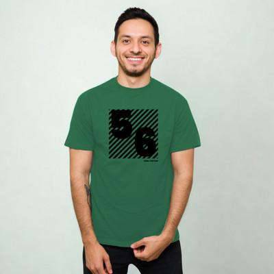 VIRAJ VINTAGE Printed Men Round Neck Green T-Shirt