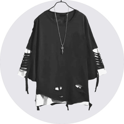 Modern Mode Creation Solid Men High Neck Black T-Shirt