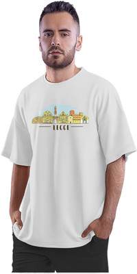 TheFreedomStore Printed Men Round Neck White T-Shirt