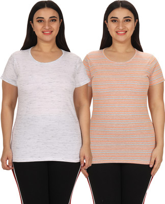 KEOTI Solid Women Round Neck Multicolor T-Shirt
