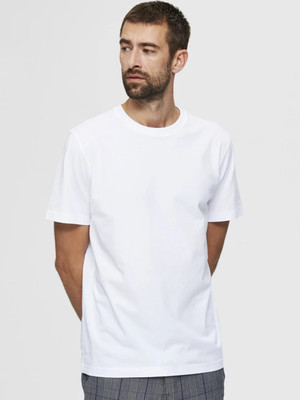 RULEDBYSUN Solid Men Round Neck White T-Shirt