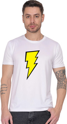 AZAADGARMENT Graphic Print Men Round Neck White T-Shirt