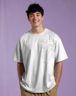 silver moon clothing Solid Men Round Neck White T-Shirt