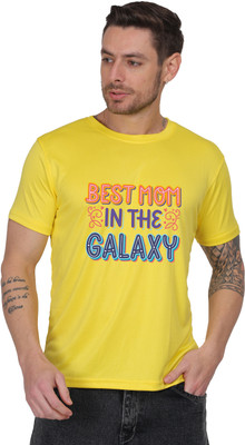 ARTIYAN Graphic Print Men Round Neck Yellow T-Shirt