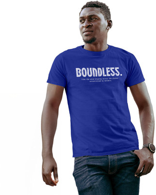 Fighterhero Printed Men Round Neck Blue T-Shirt