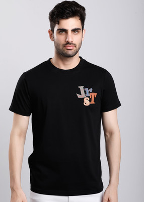 HIGHTRIBE Printed Men Round Neck Green T-Shirt