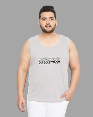 KIXO PLUS Printed Men Round Neck Grey T-Shirt