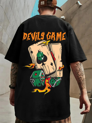 Benny Brooks Graphic Print Men Round Neck Black T-Shirt