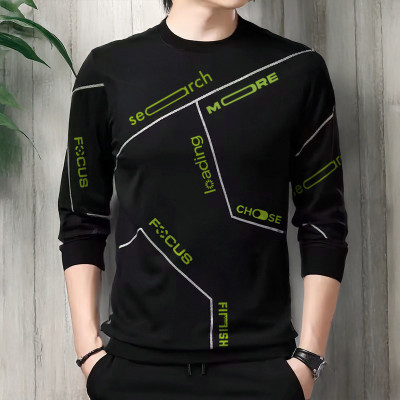 TRIPR Printed Men Round Neck Black, Green T-Shirt