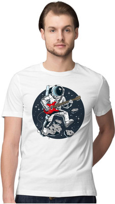 TheFreedomStore Printed Men Round Neck White T-Shirt