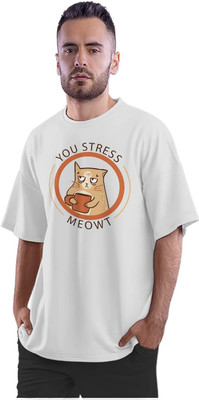 TheFreedomStore Printed Men Round Neck White T-Shirt