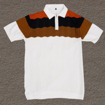 zanskarman Solid Men Polo Neck Brown T-Shirt