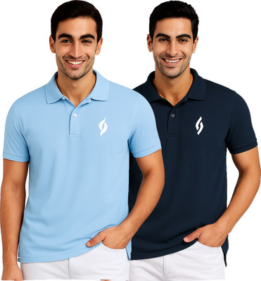 SM SHAYAM CREATION Printed Men Polo Neck Multicolor T-Shirt