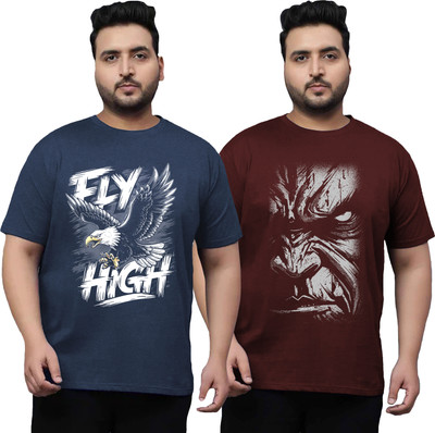 West Gate Clothing Printed Men Round Neck Multicolor T-Shirt