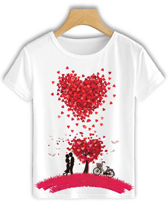 HamsaMART.com Graphic Print Men Round Neck White T-Shirt