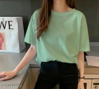 Yashdiv Garmentz Casual Solid Women Green Top