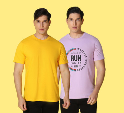 WOOSTRO Typography Men Round Neck Multicolor T-Shirt