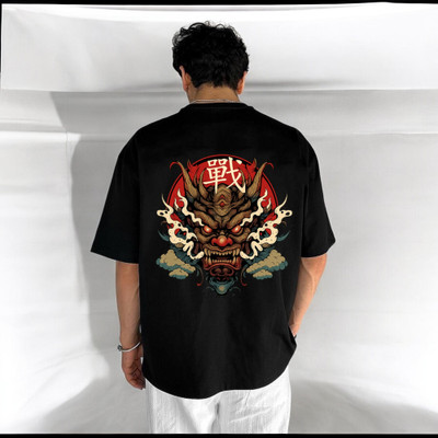 Pling Bling Printed Men Round Neck Black T-Shirt