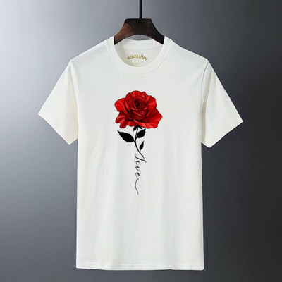 MR TRADER Printed Men Round Neck White T-Shirt