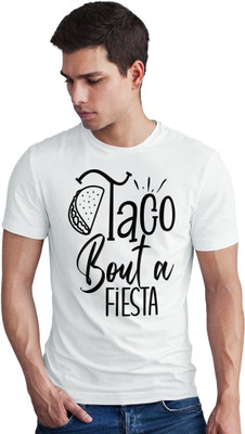 Seek Buy Love Printed Men Round Neck White T-Shirt