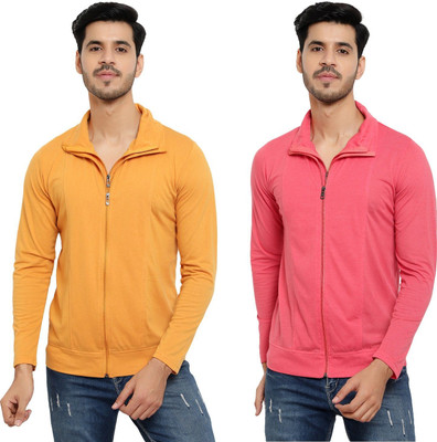 JB Jagoboy Solid Men Polo Neck Gold, Pink T-Shirt