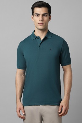 LOUIS PHILIPPE Solid Men Polo Neck Light Green T-Shirt