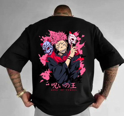 UTHIRA Graphic Print Men Round Neck Black T-Shirt