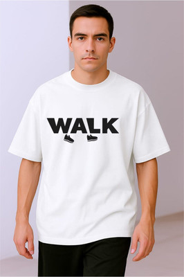 BLOSSOMTRADER Printed Men Round Neck White T-Shirt