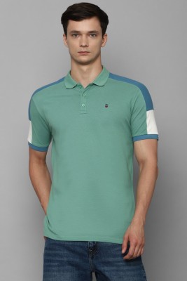 LOUIS PHILIPPE Colorblock Men Polo Neck Green T-Shirt