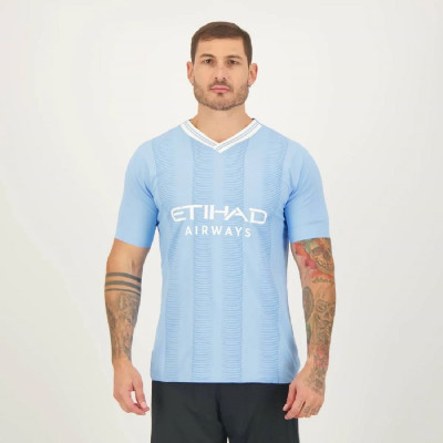 Smv Printed Men Round Neck Blue T-Shirt