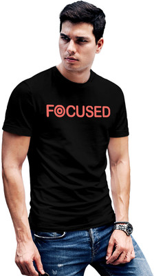 Fighterhero Printed Men Round Neck Black T-Shirt