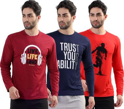 Garmin Graphic Print Men Round Neck Multicolor T-Shirt