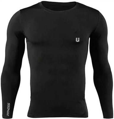 unbeatable Colorblock Men Round Neck Black T-Shirt