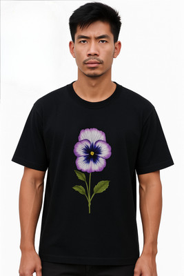 goodsign Printed Men Round Neck Black T-Shirt