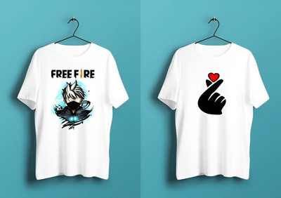 TDFASHIONNS Printed Men Round Neck White T-Shirt