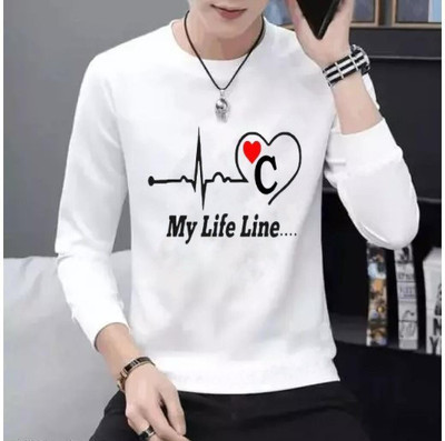 EAZYTEK Printed Men Round Neck White T-Shirt