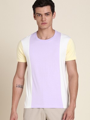 Dennis Lingo Solid Men Round Neck Multicolor T-Shirt