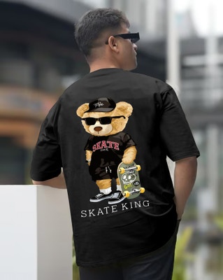 LGGARMENTS Printed Men Round Neck Black T-Shirt