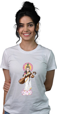 Tedhi Medhi Family Printed, Graphic Print Women Round Neck White T-Shirt