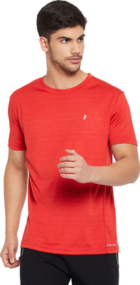 Perfkt-U Solid Men Round Neck Red T-Shirt