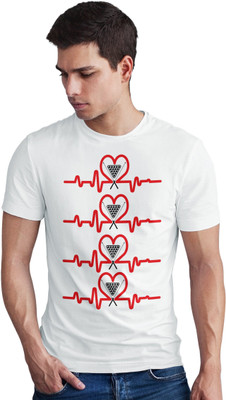 Seek Buy Love Printed Men Round Neck White T-Shirt