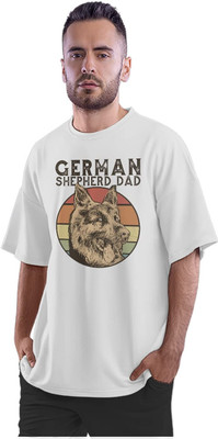 NOIIDAPRINT Printed Men Round Neck White T-Shirt