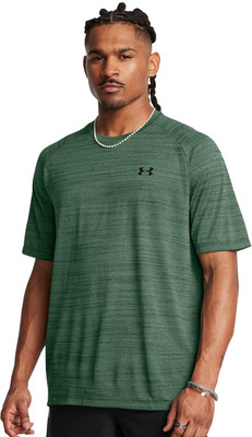 UNDER ARMOUR Solid Men Round Neck Green T-Shirt