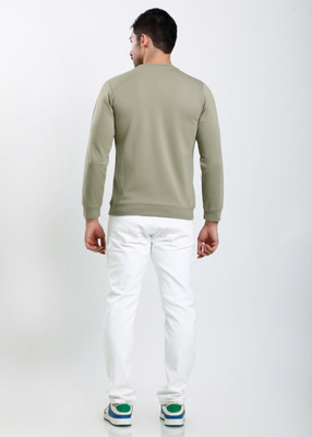 HIGHTRIBE Printed Men Round Neck Light Green T-Shirt