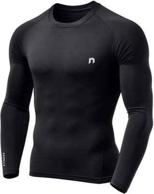 never lose Solid Men Round Neck Black T-Shirt