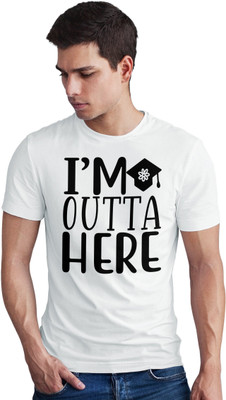 Seek Buy Love Graphic Print Men Round Neck White T-Shirt
