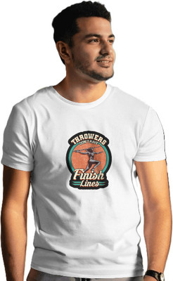 VASAL Printed Men Round Neck White T-Shirt