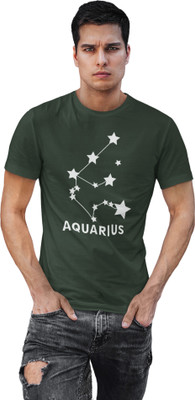 HopOffer Printed, Typography Men Round Neck Green T-Shirt