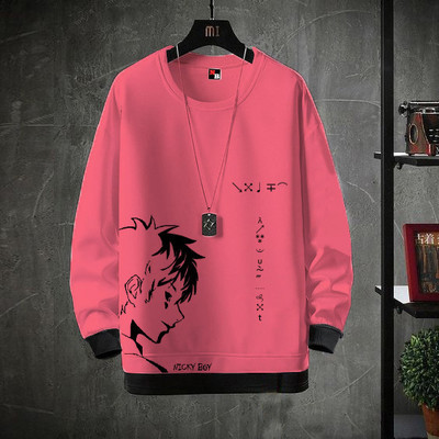 NB NICKY BOY Printed Men Round Neck Pink T-Shirt