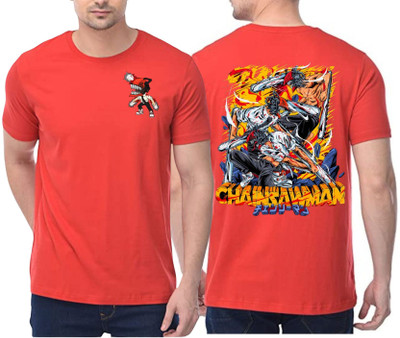 Inferno Printed Men Round Neck Black T-Shirt